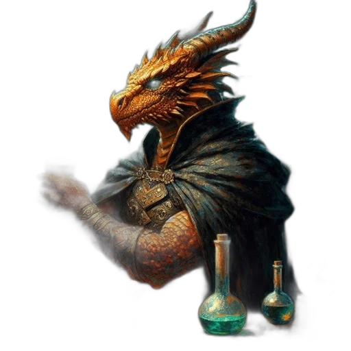 dragon, creature, bottle, animal transparent PNG cut-out