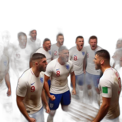 concept art, england, soccer, players transparent PNG cut-out