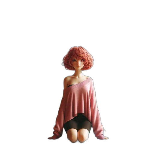 dress, jacket, creature, hair transparent PNG cut-out