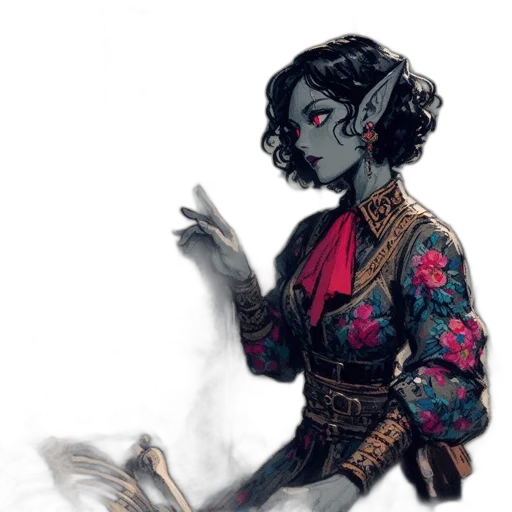 dress, staff, jewelry, mask transparent PNG cut-out