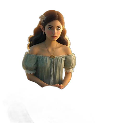 dress, crown, face, jewelry transparent PNG cut-out