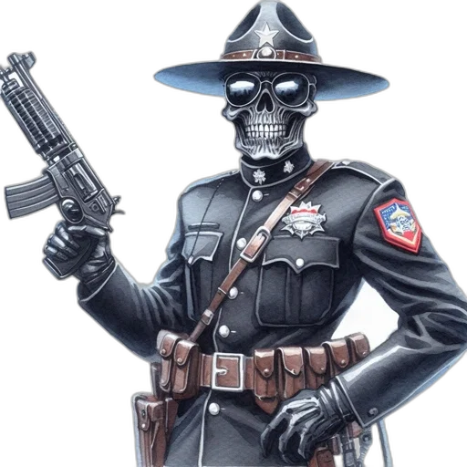 robot, staff, mask, weapon transparent PNG cut-out