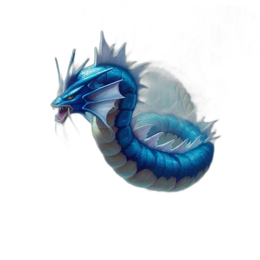 dragon, creature, staff, animal transparent PNG cut-out
