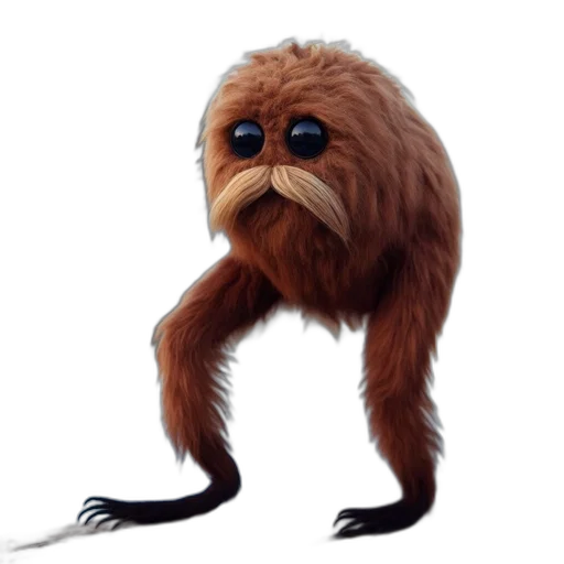 creature, animal, staff, hair transparent PNG cut-out
