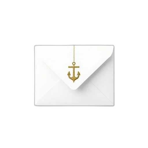 jewelry, white, envelope, gold transparent PNG cut-out
