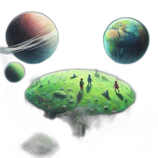 concept art, fantasy art, watercolor, pixel art transparent PNG cut-out