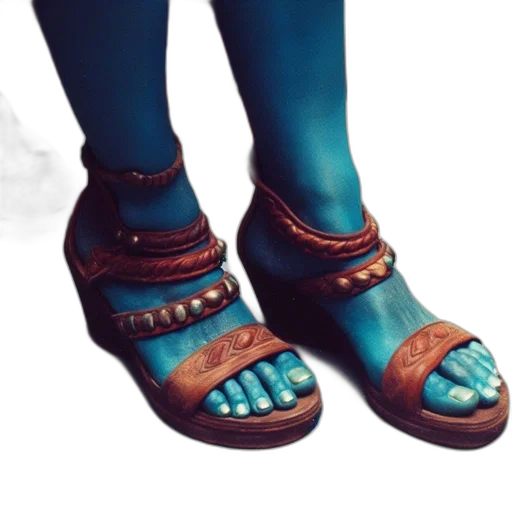 shoes, 3d render, photorealistic, vaporwave transparent PNG cut-out