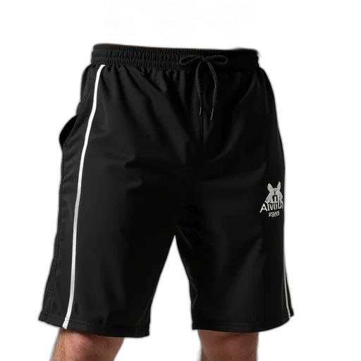 men, jogger, shorts, black transparent PNG cut-out