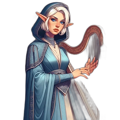 staff, dress, sword, dragon transparent PNG cut-out