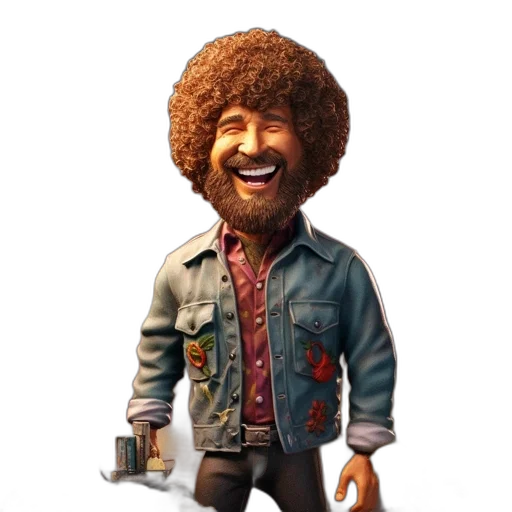 jacket, hair, 3d render, cartoon transparent PNG cut-out