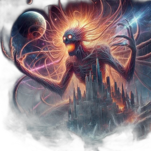 fantasy art, concept art, comic book art, outer space transparent PNG cut-out