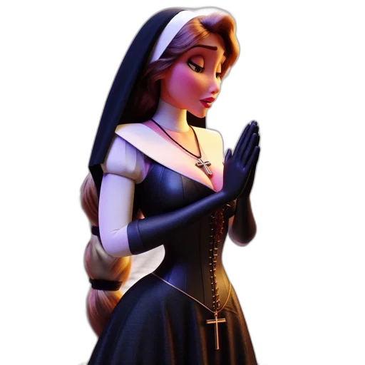 dress, staff, crown, concept art transparent PNG cut-out
