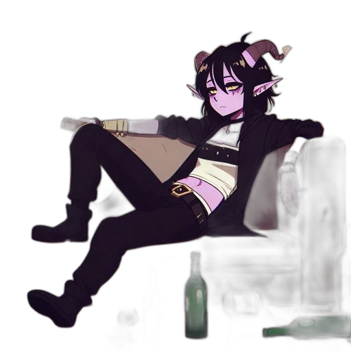 concept art, pixel art, watercolor, cyberpunk transparent PNG cut-out