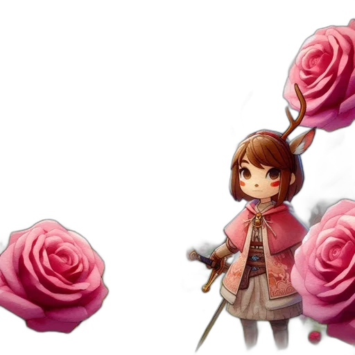 flower, weapon, staff, sword transparent PNG cut-out