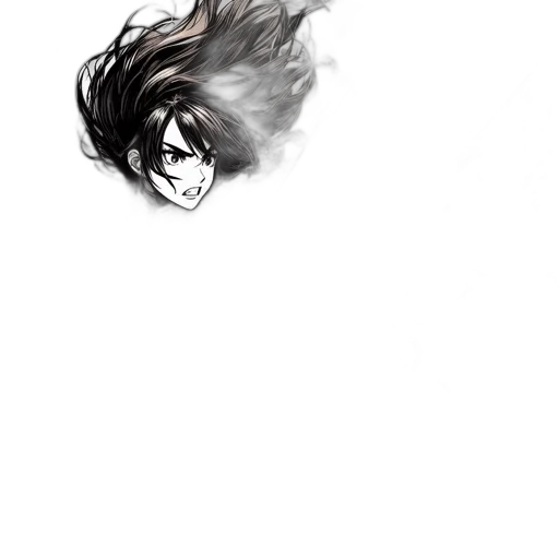 mask, hair, face, dragon transparent PNG cut-out