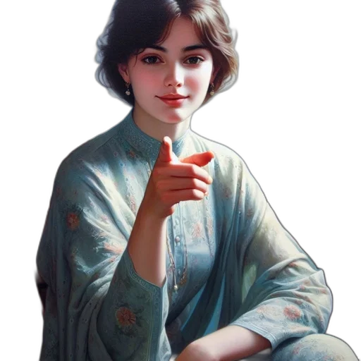 staff, dress, weapon, face transparent PNG cut-out