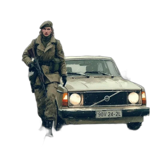 car, jacket, weapon, animal transparent PNG cut-out