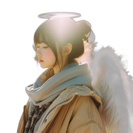 jacket, staff, photorealistic, 3d render transparent PNG cut-out