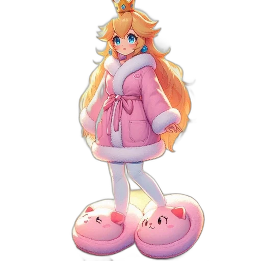 dress, creature, crown, staff transparent PNG cut-out