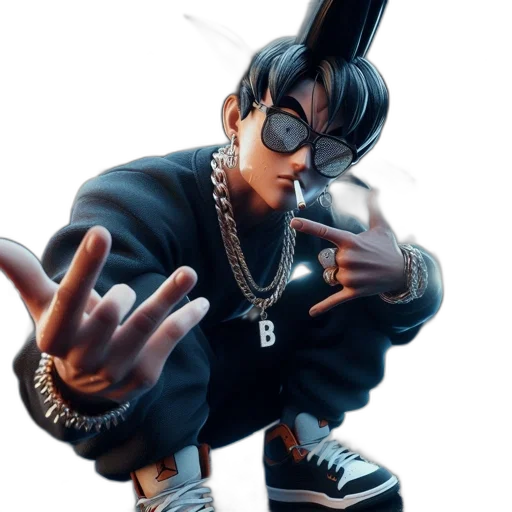 jacket, weapon, concept art, 3d render transparent PNG cut-out