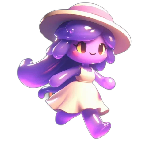 hat, creature, dress, staff transparent PNG cut-out