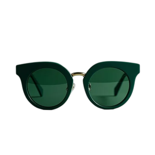 3d render, green, keyhole, round transparent PNG cut-out