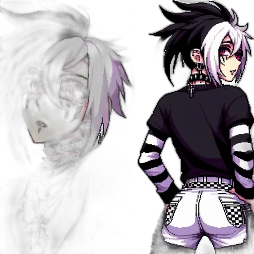 concept art, anime, cartoon, fantasy art transparent PNG cut-out