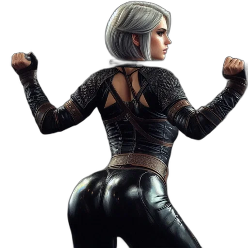 jacket, weapon, concept art, cyberpunk transparent PNG cut-out