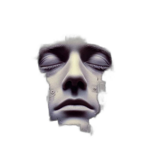 mask, face, robot, creature transparent PNG cut-out