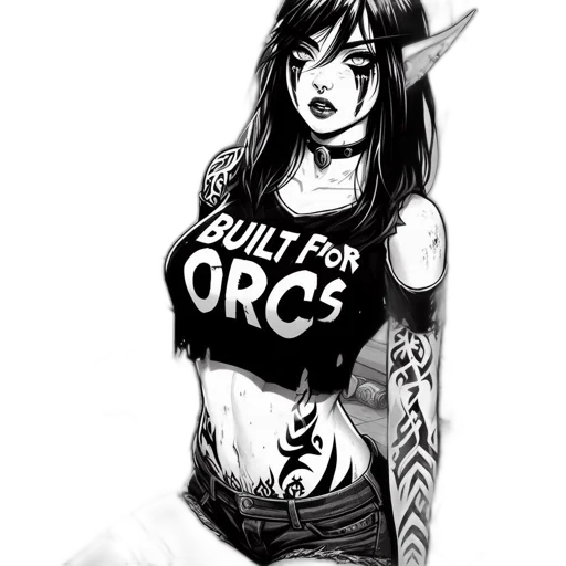 dress, fantasy art, comic book art, concept art transparent PNG cut-out