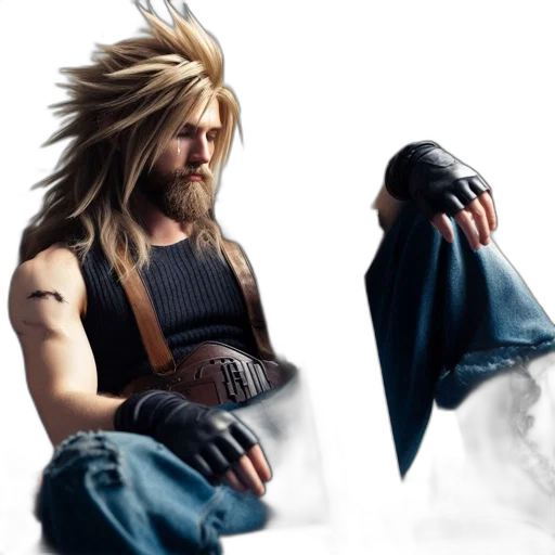 hair, concept art, photorealistic, fantasy art transparent PNG cut-out
