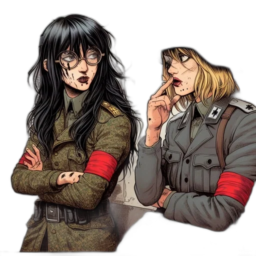 jacket, comic book art, concept art, fantasy art transparent PNG cut-out