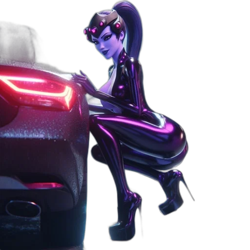 car, robot, concept art, cyberpunk transparent PNG cut-out
