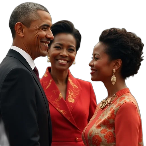 president, obama, first, lady transparent PNG cut-out