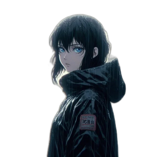 jacket, face, creature, umbrella transparent PNG cut-out