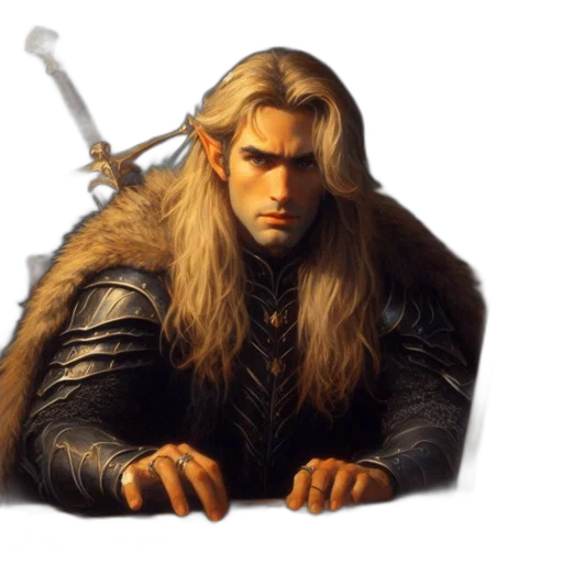 sword, dragon, hair, weapon transparent PNG cut-out