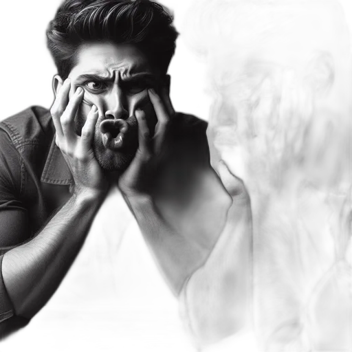 face, photorealistic, pencil sketch, concept art transparent PNG cut-out