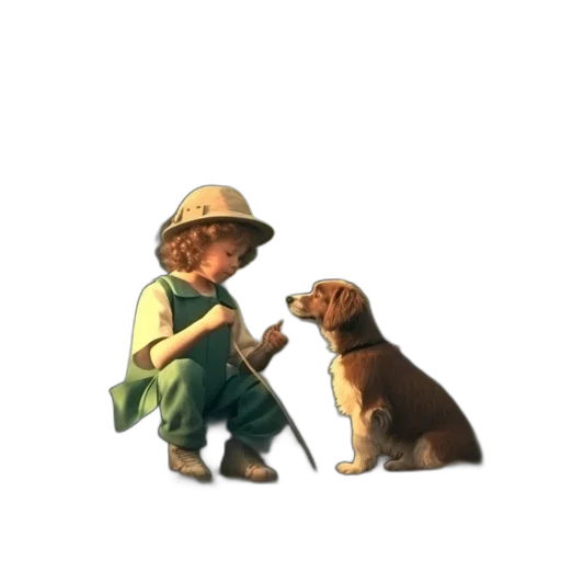 animal, staff, hat, creature transparent PNG cut-out