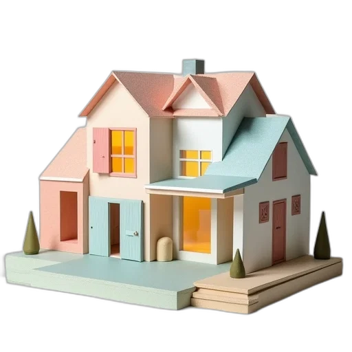 furniture, building, 3d render, concept art transparent PNG cut-out