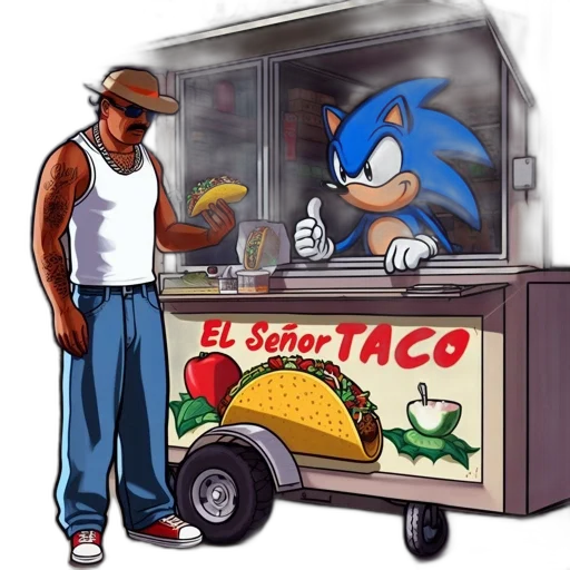 food, concept art, pixel art, comic book art transparent PNG cut-out