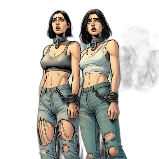 comic book art, concept art, fantasy art, cyberpunk transparent PNG cut-out