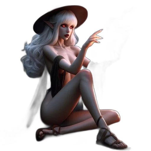 dress, concept art, fantasy art, 3d render transparent PNG cut-out