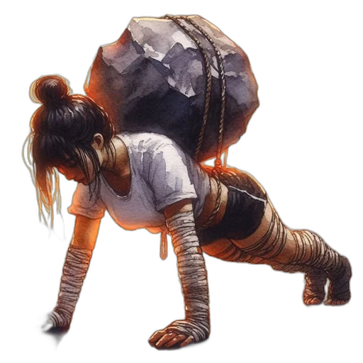 creature, concept art, fantasy art, watercolor transparent PNG cut-out