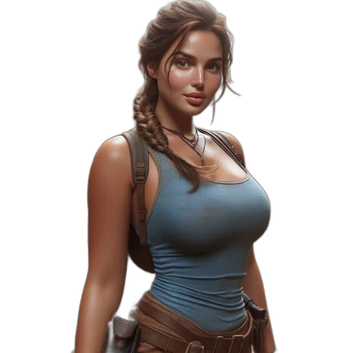 weapon, dress, staff, fantasy art transparent PNG cut-out