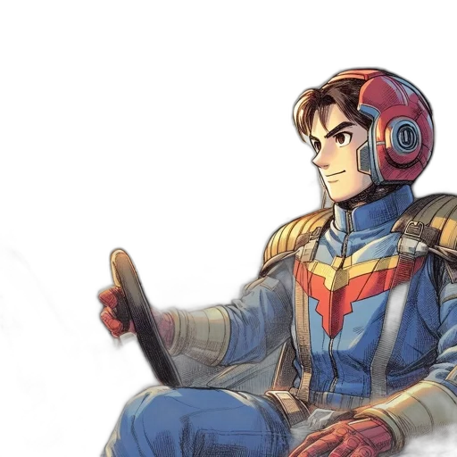 jacket, robot, concept art, comic book art transparent PNG cut-out
