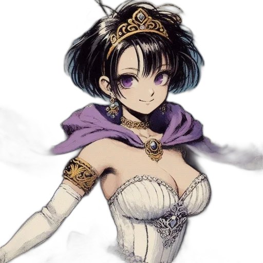 crown, staff, dress, sword transparent PNG cut-out