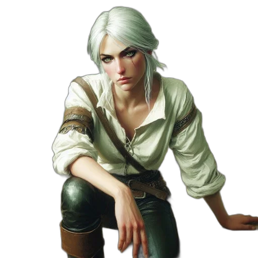 jacket, face, weapon, staff transparent PNG cut-out