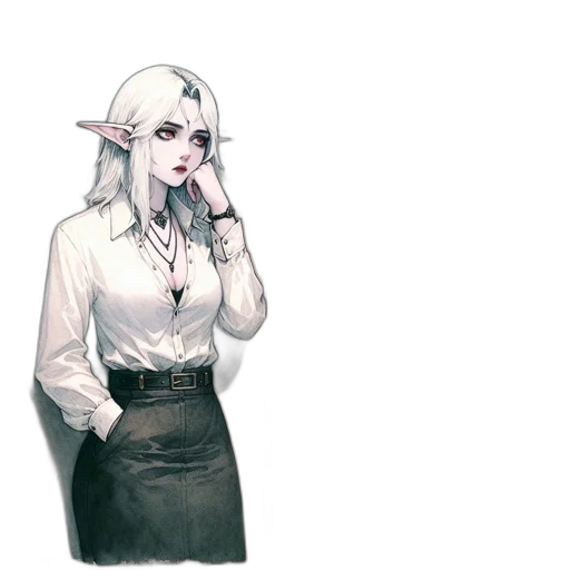 staff, dress, dragon, face transparent PNG cut-out