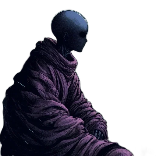 jacket, mask, dress, creature transparent PNG cut-out