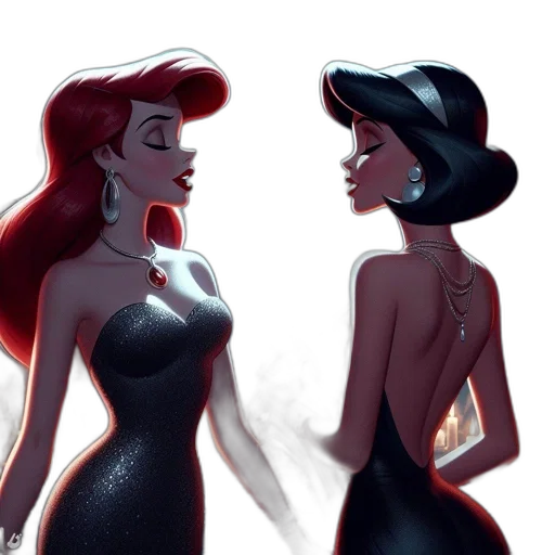 dress, concept art, comic book art, cartoon transparent PNG cut-out